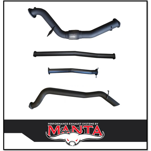 MANTA 3" TURBO BACK EXHAUST SYSTEM WITH CAT/NO MUFFLER FITS FORD RANGER PXI PXII 3.2L TD 10/2011-9/2016 (MKFD0304)