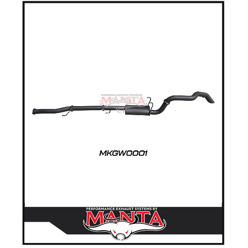 MANTA 3" CAT BACK EXHAUST SYSTEM FITS GWM TANK 300 2.0L 4CYL 2023-ON (MKGW0001)