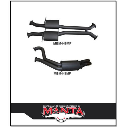 MANTA 3" DUAL CATBACK EXHAUST SYSTEM FITS HOLDEN COMMODORE VU VY VZ 5.7L 6.0L V8 UTE (MKHN0284)