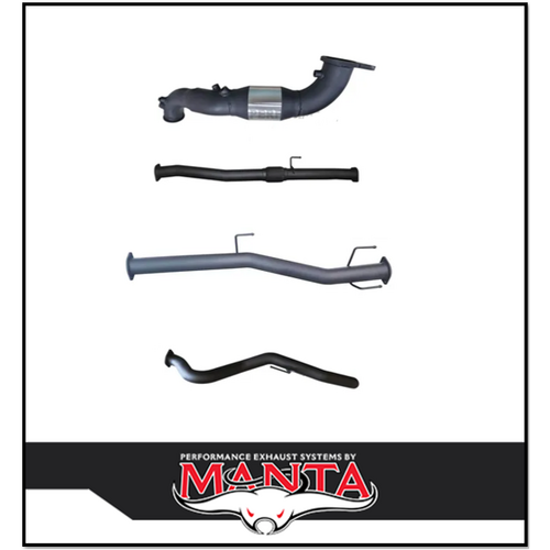 MANTA 3" TURBO BACK EXHAUST WITH CAT/PIPE ONLY FITS ISUZU D-MAX RG 3.0L TD 4CYL 2020-ON (MKIZ0022)