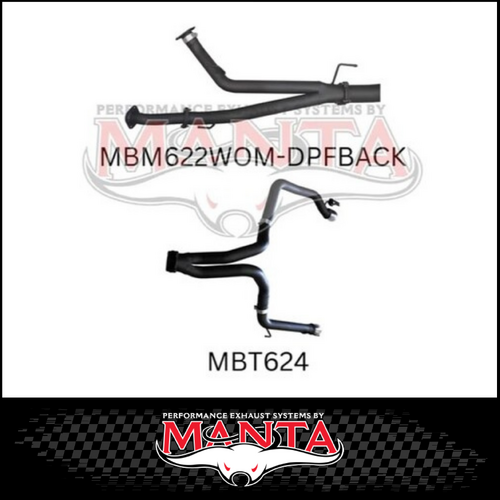 MANTA 3" TWIN EXIT DPF BACK EXHAUST FITS TOYOTA LANDCRUISER VDJ200R 2015-2021 (MKTY0100)