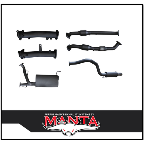 MANTA 2.5" TWIN INTO 3" TURBO BACK EXHAUST WITH CAT & 2 MUFFLERS FITS TOYOTA LANDCRUISER VDJ200R 2015-2021 (MKTY0101)