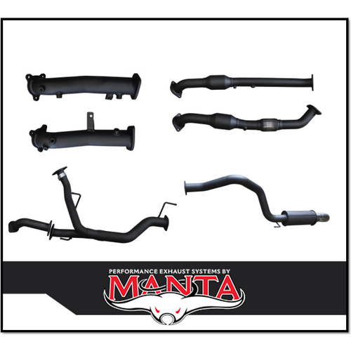 MANTA 2.5" TWIN INTO 3" TURBO BACK WITH CAT & 1 MUFFLER FITS TOYOTA LANDCRUISER VDJ200R 2015-2021 (MKTY0102)