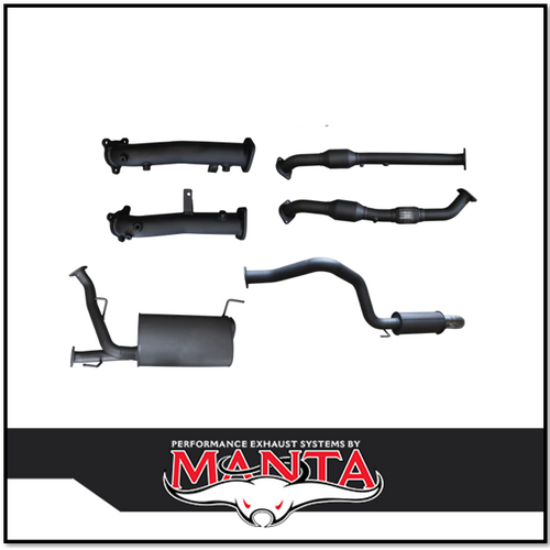 MANTA 2.5" TWIN INTO 3" TURBO BACK EXHAUST NO CATS & 2 MUFFLERS FITS TOYOTA LANDCRUISER VDJ200R 2015-2021 (MKTY0104)