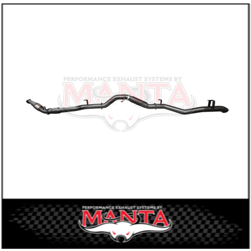MANTA 4" TURBO BACK EXHAUST SYSTEM FITS TOYOTA LANDCRUISER VDJ79R 4.5L V8 DUAL CAB 2012-2016 - CAT/MUFFLER (MKTY0196)