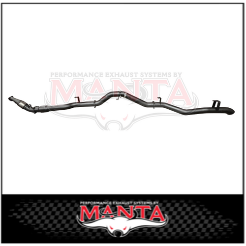 MANTA 4" TURBO BACK EXHAUST SYSTEM FITS TOYOTA LANDCRUISER VDJ79R 4.5L V8 DUAL CAB 2012-2016 - CAT/PIPE ONLY (MKTY0197)
