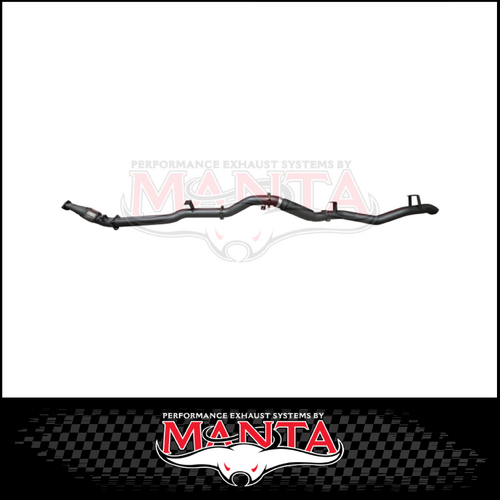MANTA 4" TURBO BACK EXHAUST SYSTEM FITS TOYOTA LANDCRUISER VDJ79R 4.5L V8 DUAL CAB 2012-2016 - NO CAT/MUFFLER (MKTY0198)