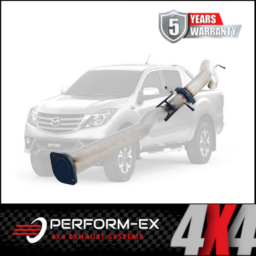PERFORM-EX 3" STAINLESS STEEL DPF BACK EXHAUST SYSTEM FITS MAZDA BT-50 UR 3.2L TD 2016-6/2020 - PIPE ONLY (MZ256-POSS)