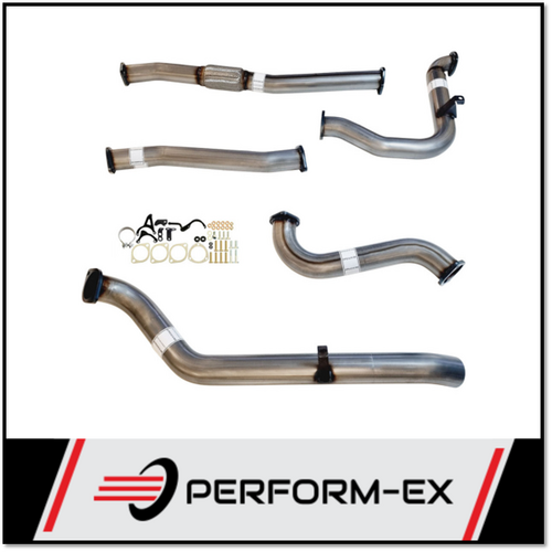 PERFORM-EX 3" STAINLESS STEEL PIPE ONLY TURBO BACK EXHAUST SYSTEM FITS NISSAN PATROL Y61 GU 3.0L TD WAGON