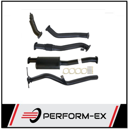 PERFORM-EX 3" TURBO BACK EXHAUST WITH MUFFLER FITS NISSAN NAVARA D22 3.0L ZD30 2001-2006 (NI213-MO)