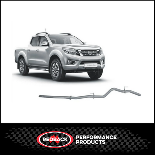 REDBACK 3" 409 STAINLESS STEEL DPF BACK EXHAUST SYSTEM FITS NISSAN NAVARA D23 NP300 2.3L TD 5/2015-ON