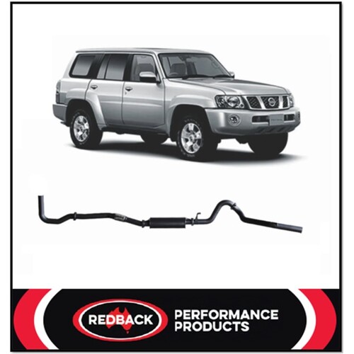 REDBACK 3" 409 STAINLESS STEEL DUMP BACK EXHAUST SYSTEM WITH MUFFLER FITS NISSAN PATROL Y61 GU 4.2L TD