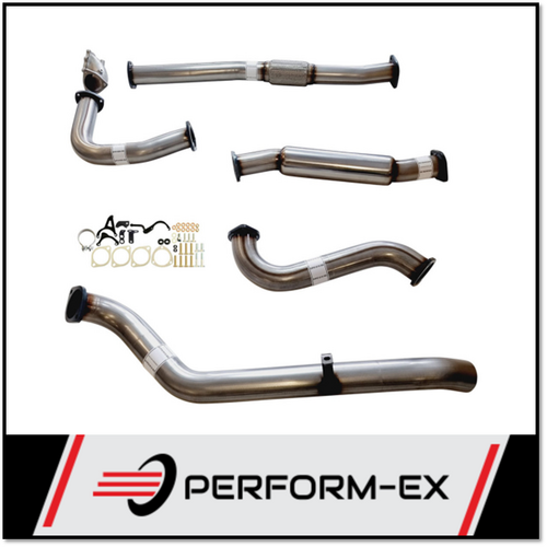 PERFORM-EX 3" STAINLESS STEEL WITH HOTDOG TURBO BACK EXHAUST SYSTEM FITS NISSAN PATROL Y61 GU 4.2L TD UTE