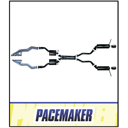 PACEMAKER HEADERS, CATS AND 3" CATBACK EXHAUST SYSTEM FITS JEEP GRAND CHEROKEE WK2 SRT8 6.4L V8 2012-2021 (PP2654-52)