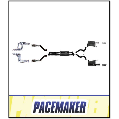 PACEMAKER HEADERS, CATS AND 2.5" CATBACK EXHAUST SYSTEM FITS FORD MUSTANG CONVERTIBLE FM 6TH GEN 5.0L V8 COYOTE 2015-2017 (PP4178-04)