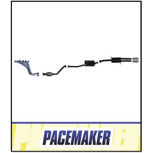 PACEMAKER EXTRACTORS, CAT & CATBACK EXHAUST SYSTEM FITS FORD FALCON BA BF FG 4.0L XR6 UTE 10/2002-10/2016 (PP4490-08)