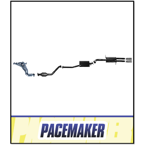 PACEMAKER EXTRACTORS, CAT & CATBACK EXHAUST SYSTEM FITS FORD FALCON BA BF FG 4.0L XL XLS UTE 10/2002-10/2016 (PP4495-02)