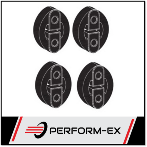 EXHAUST RUBBER MOUNT KIT FITS TOYOTA HILUX RN106R 2.4L 4CYL 1/90-12/97