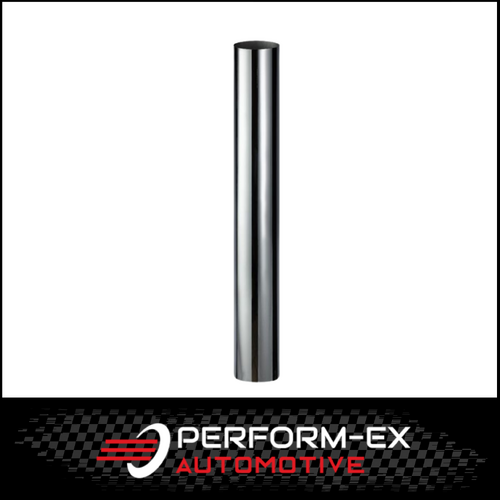 CHROME EXHAUST STACK STRAIGHT CUT 3" OD X 24" (610MM) LONG WITH PLAIN INLET (SPS3024)