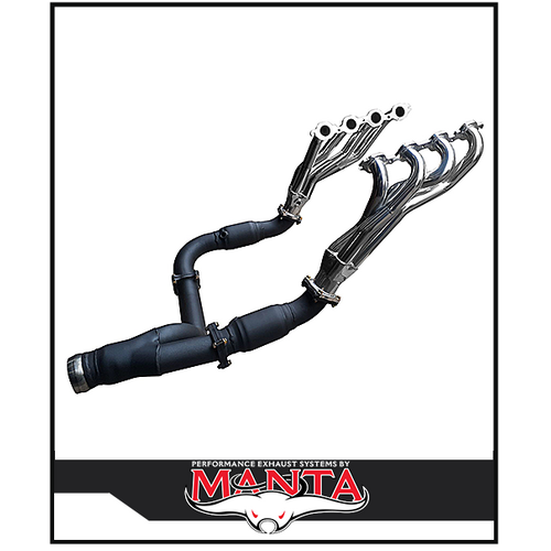 MANTA CERAMIC EXTRACTORS CATS & Y-PIPE KIT FITS CHEVROLET SILVERADO 1500 ZR1 ZR2 6.2L V8 (SSMKCH0007)