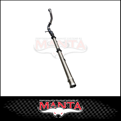 MANTA TURBO BACK 4" EXHAUST SYSTEM SUITS OEM TAILPIPE (DPF DELETE) FITS CHEVROLET SILVERADO 2500 HD LTZ 6.6L TD V8 - NO CAT/PIPE ONLY (SSMKCH0032)