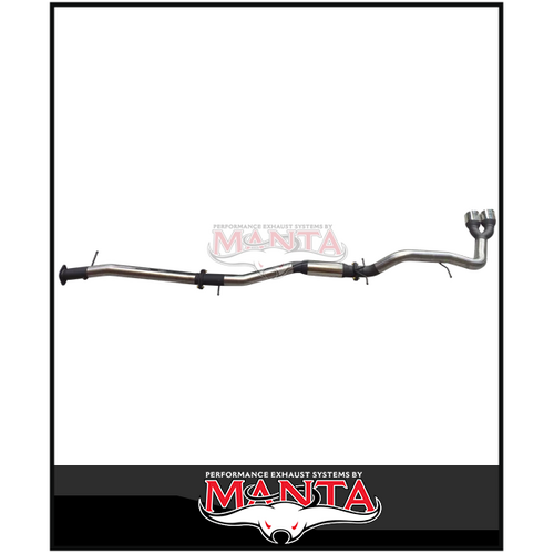 MANTA 3" DPF BACK EXHAUST SYSTEM WITH HOTDOG/TWIN TIP SIDE EXIT FITS FORD RANGER NEXT GEN 2.0L BI-TURBO 2022-ON (SSMKFD0281T)