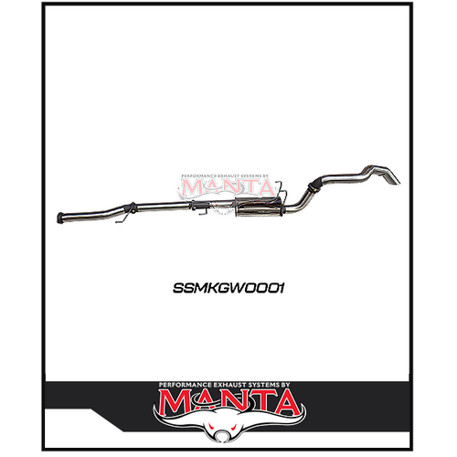 MANTA 3" STAINLESS STEEL CAT BACK EXHAUST SYSTEM FITS GWM TANK 300 2.0L 4CYL 2023-ON (SSMKGW0001)