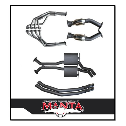 MANTA ENGINE BACK STAINLESS STEEL EXHAUST SYSTEM FITS HOLDEN COMMODORE VT VX VY VZ 5.7L 6.0L V8 SEDAN (SSMKHN0126)