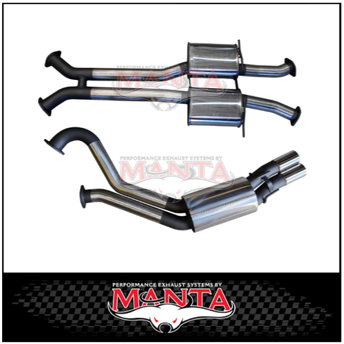 MANTA 3" DUAL CATBACK EXHAUST SYSTEM FITS HOLDEN COMMODORE VU VY VZ 5.7L 6.0L V8 UTE (SSMKHN0238)