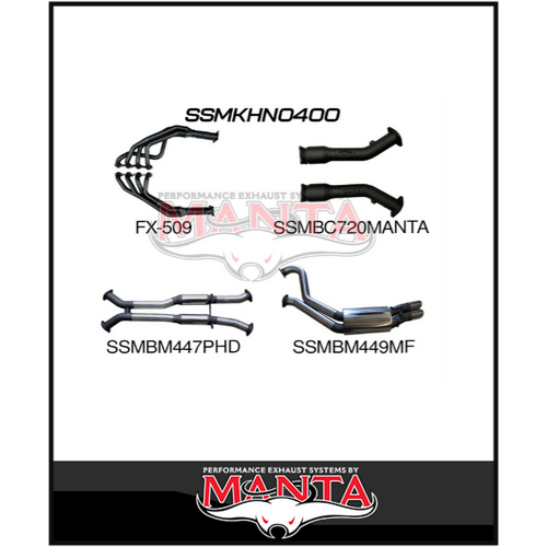 MANTA ENGINE BACK EXHAUST SYSTEM FITS HOLDEN COMMODORE VT VX VY VZ 5.7L 6.0L V8 SEDAN (SSMKHN0400)