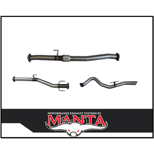 MANTA 3" STAINLESS STEEL DPF BACK EXHAUST WITH PIPE ONLY FITS ISUZU D-MAX RG 3.0L TD 4CYL 2020-ON (SSMKIZ0019)