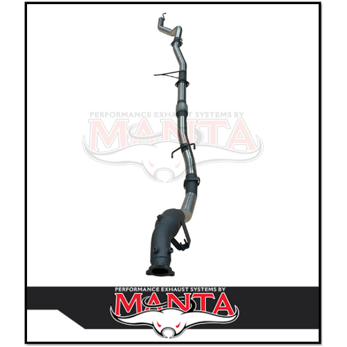 MANTA 3" TURBO BACK EXHAUST SYSTEM WITH CAT/NO MUFFLER FITS MITSUBISHI PAJERO SPORT QE QF QG 2.4L 4N15 4CYL 2015-2024 (SSMKMI0034)