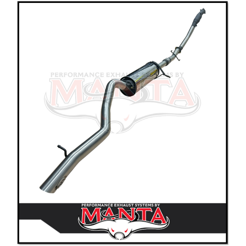 MANTA 3" TURBO BACK EXHAUST SYSTEM WITH CAT/MUFFLER FITS MITSUBISHI PAJERO SPORT QE QF QG 2.4L 4N15 4CYL 2015-2024 (SSMKMI0036)