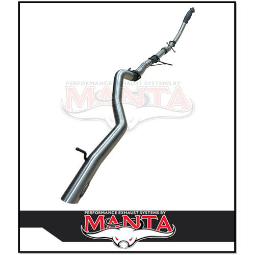 MANTA 3" TURBO BACK EXHAUST SYSTEM WITH NO CAT/NO MUFFLER FITS MITSUBISHI PAJERO SPORT QE QF QG 2.4L 4N15 4CYL 2015-2024 (SSMKMI0037)