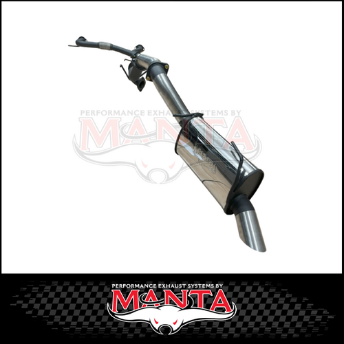MANTA 3" STAINLESS STEEL COMPLETE ENGINE BACK EXHAUST WITH BI MODAL FITS NISSAN PATROL Y62 WARRIOR 5.6L V8 2023-2025 - LARGE MUFFLER (SSMKNI0128)