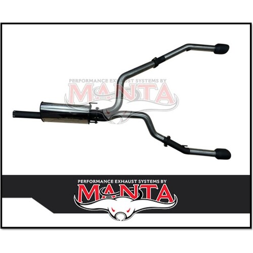 MANTA 3" STAINLESS STEEL CAT BACK EXHAUST FITS RAM 1500 DS 5.7L V8 1/2017-ON (BLACK TIPS)