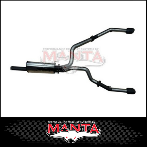 MANTA 3" STAINLESS STEEL CAT BACK EXHAUST FITS RAM 1500 DS 5.7L V8 1/2017-ON (BLACK TIPS)