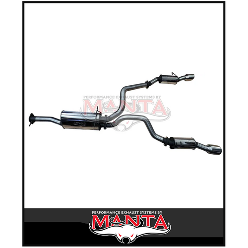 MANTA 3" STAINLESS STEEL CAT BACK EXHAUST WITH REAR RESONATORS FITS RAM 1500 DT 5.7L V8 2020-ON (SSMKRA0015)