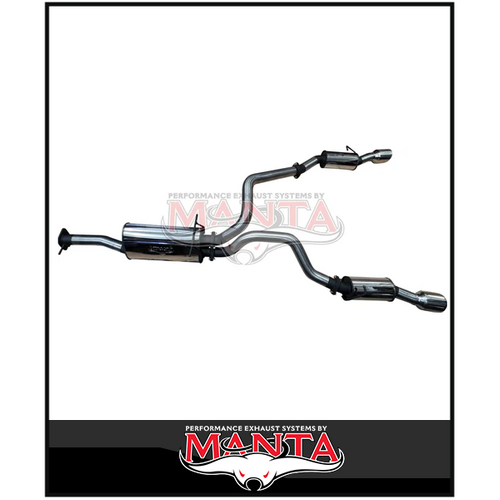 MANTA 3" STAINLESS STEEL CAT BACK EXHAUST WITH REAR RESONATORS FITS RAM 1500 DT 5.7L V8 2020-ON