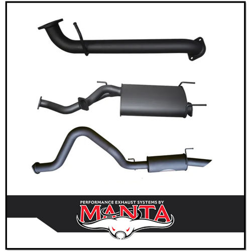 MANTA 3" STAINLESS STEEL CAT BACK EXHAUST SYSTEM WITH CENTRE & REAR MUFFLER FITS TOYOTA LANDCRUISER UZJ100R 1998-2007 (SSMKTY0078)