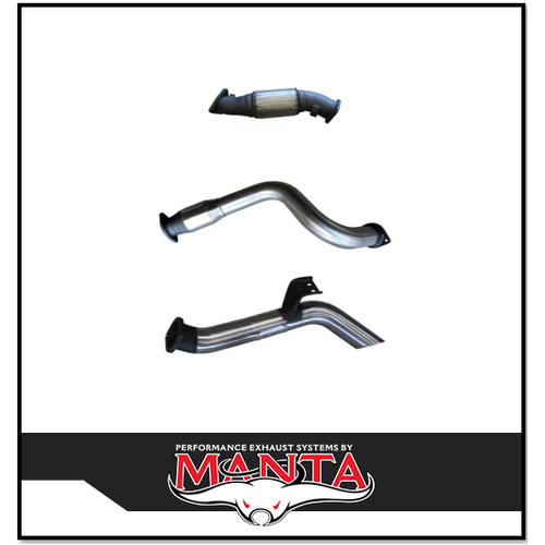 MANTA 3" STAINLESS STEEL TURBO BACK EXHAUST SYSTEM WITH CAT & CAB EXIT FITS TOYOTA LANDCRUISER VDJ79R 4.5L V8 SINGLE CAB 2007-2016 (SSMKTY0089)