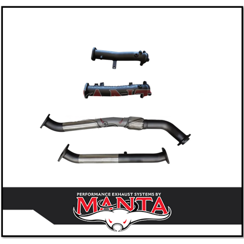 MANTA STAINLESS STEEL DPF DELETE KIT WITH CATS FITS TOYOTA LANDCRUISER VDJ200R 4.5L V8 2015-2021 (SSMKTY0153)