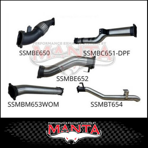 MANTA 4" STAINLESS STEEL TURBO BACK EXHAUST SYSTEM FITS TOYOTA LANDCRUISER VDJ79R 4.5L V8 2016-2025 (SSMKTY0193)