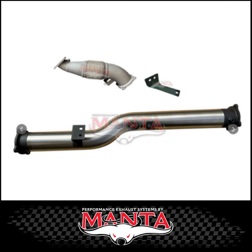 MANTA 4" STAINLESS STEEL DPF DELETE (BOLTS TO MANTA 4" SYSTEM ONLY) FITS TOYOTA LANDCRUISER VDJ79R 4.5L V8 2016-2025 - NO CAT (SSMKTY0201)