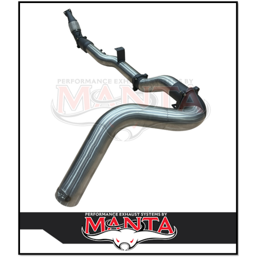 MANTA 4" TURBO BACK SIDE-EXIT EXHAUST SYSTEM WITH CAT FITS TOYOTA LANDCRUISER VDJ79R 4.5L V8 SINGLE CAB 2016-2025 (SSMKTY0388)