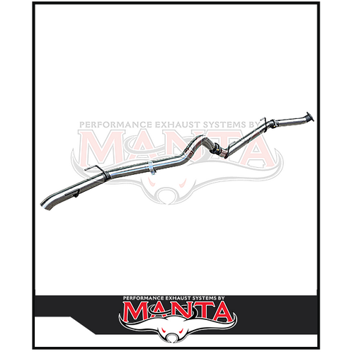 MANTA STAINLESS STEEL 3" DPF BACK EXHAUST SYSTEM FITS TOYOTA PRADO GDJ251R 2.8L TD 6/2024-ON (SSMKTY0501)