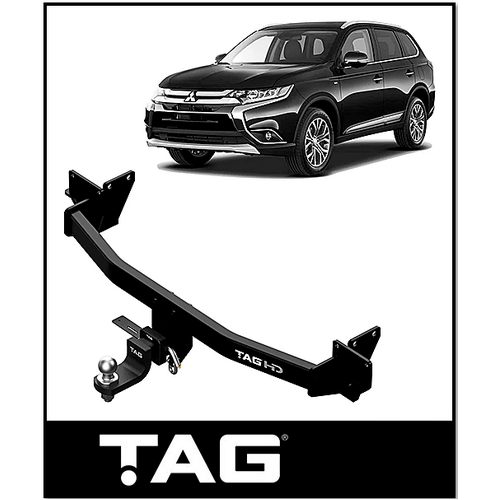 TAG HEAVY DUTY TOWBAR & WIRING KIT (2000KG) FITS MITSUBISHI OUTLANDER ZJ ZK ZL 10/2012-8/2021 (T7C761-K201)