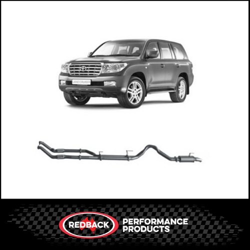 REDBACK 3" TURBO BACK CAT/PIPE ONLY EXHAUST SYSTEM FITS TOYOTA LANDCRUISER VDJ200R 2007-2015 (TLX45900-CP)