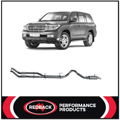 REDBACK 3" 409 STAINLESS STEEL NO CAT/1 MUFFLER EXHAUST SYSTEM FITS TOYOTA LANDCRUISER VDJ200R 2007-2015