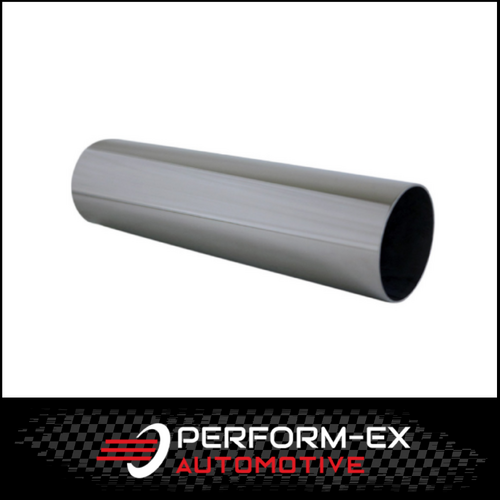 STRAIGHT CUT STAINLESS STEEL EXHAUST TIP - 2.5" INLET - 2.75" OUTLET (8" LONG)